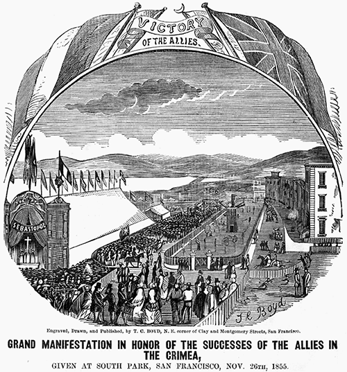broadsheet depiction of the event