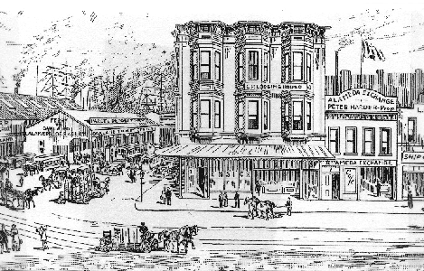 The Ensign Saloon building