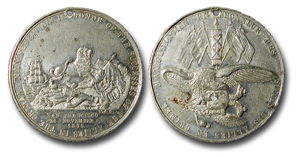 Crimea War medal of San Francisco